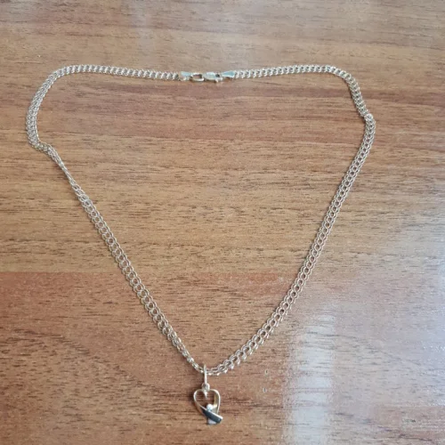 Złoty łańcuszek + zawieszka próba 585 waga 5,5g